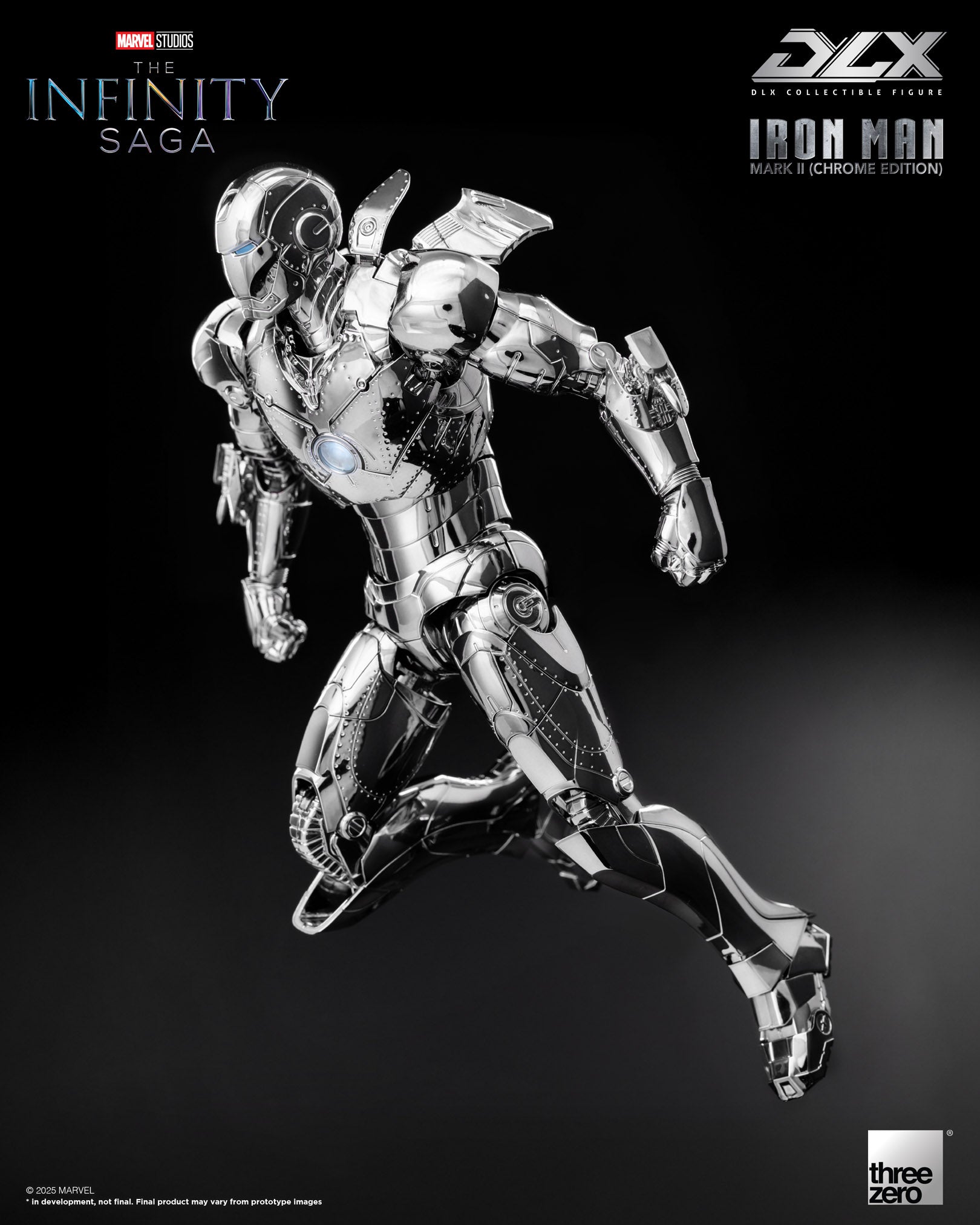 The Infinity Saga - Iron Man Mark 2 DLX (Chrome Edition) Figure