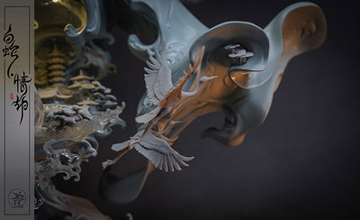 White Snake: Loves Tribulation (Grey Mold) Bust