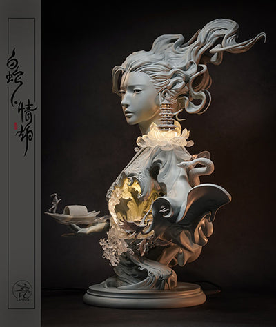 White Snake: Loves Tribulation (Grey Mold) Bust