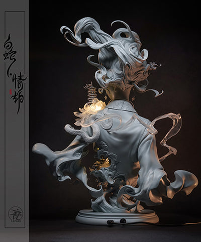 White Snake: Loves Tribulation (Grey Mold) Bust