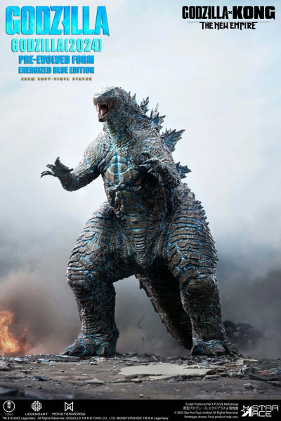 Godzilla x Kong: The New Empire - Godzilla Pre-Evolved Form (Energized Blue Ed.) Statue