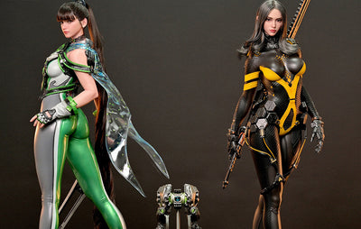 Stellar Blade - Eve & Tachy (With Drone) 1/3 Scale Statue Set