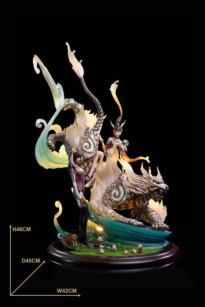 The Balance of the Nine Skies - The Beast of the West - White Tiger (Deluxe Version) Statue