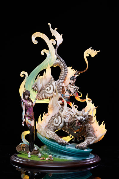 The Balance of the Nine Skies - The Beast of the West - White Tiger (Deluxe Version) Statue