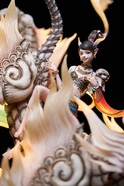 The Balance of the Nine Skies - The Beast of the West - White Tiger (Deluxe Version) Statue