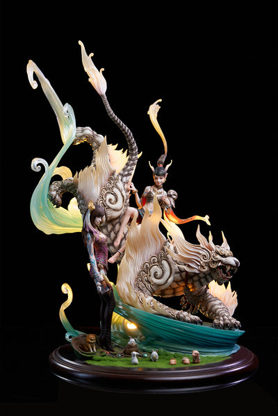 The Balance of the Nine Skies - The Beast of the West - White Tiger (Deluxe Version) Statue