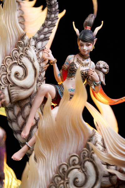The Balance of the Nine Skies - The Beast of the West - White Tiger (Deluxe Version) Statue
