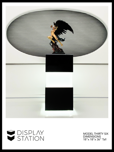 Black Light-Up Pedestal by DisplayStation