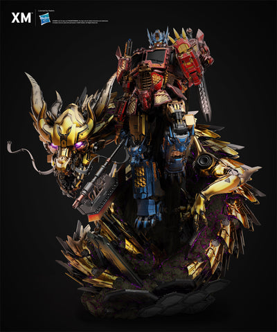 Transformers - Optimus Prime - Azure Dragon (Gold) 1/10 Scale Statue