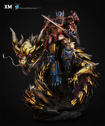 Transformers - Optimus Prime - Azure Dragon (Gold) 1/10 Scale Statue