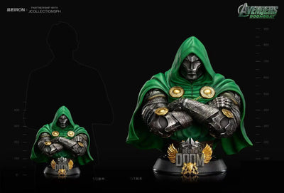 Doctor Doom 1/2 Scale Bust by Pin Jiang Iron Studio