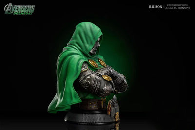 Doctor Doom Life-Size Bust by Pin Jiang Iron Studio
