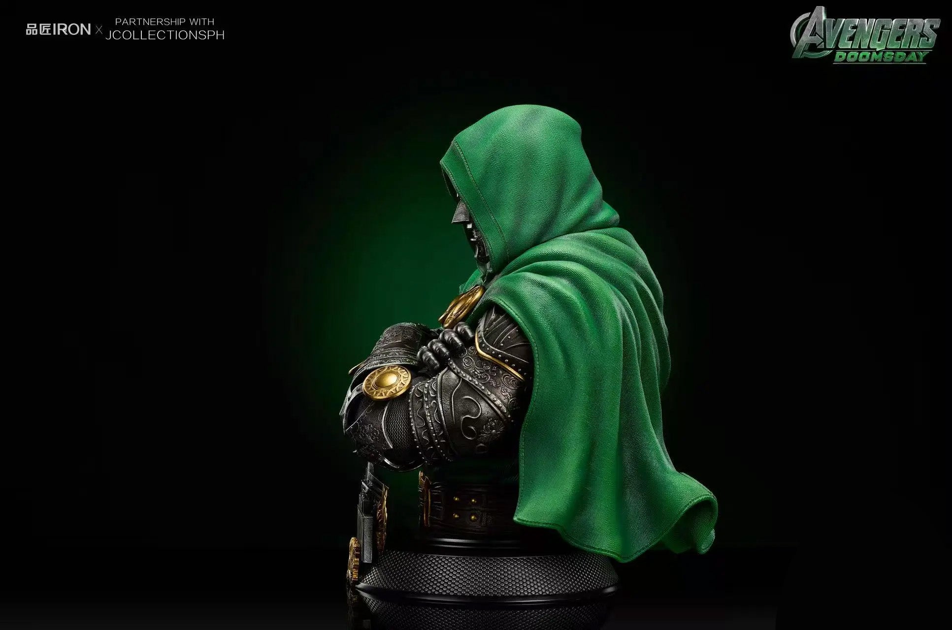 Doctor Doom Life-Size Bust by Pin Jiang Iron Studio