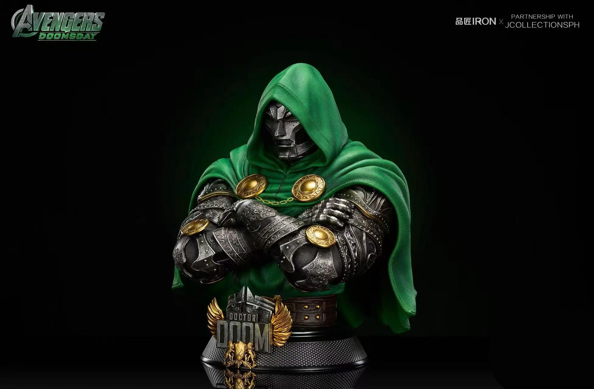 Doctor Doom 1/2 Scale Bust by Pin Jiang Iron Studio