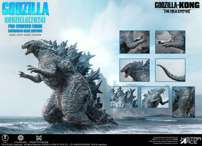 Godzilla x Kong: The New Empire - Godzilla Pre-Evolved Form (Energized Blue Ed.) Statue