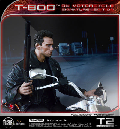 Terminator 2 - T-800 on Motorcycle (Regular) Signature Edition 1/4 Scale Statue
