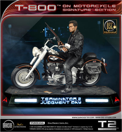 Terminator 2 - T-800 on Motorcycle (Exclusive) Signature Edition 1/4 Scale Statue
