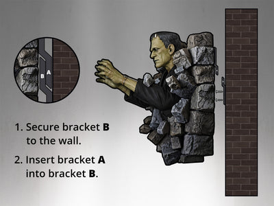 Frankenstein Life-Size Wall Sculpture