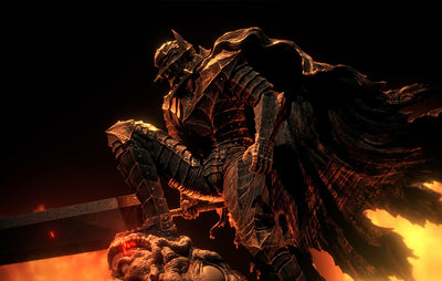 Berserk - Grunbeld Versus Guts (Berserker Armor) 1/4 Scale Statue