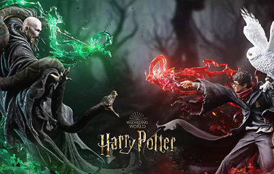 Harry Potter Vs Voldemort 1/4 Scale Statue SET