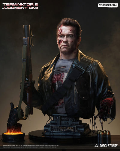 T-800 (Ver. 3) Battle Damaged (Mechanical) Life-Size Bust by Queen Studios
