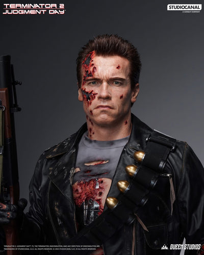 T-800 (Ver. 3) Battle Damaged (Mechanical) Life-Size Bust by Queen Studios