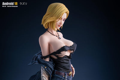 Android 18 1/4 Scale Statue by Hunter Fan x Hero Belief