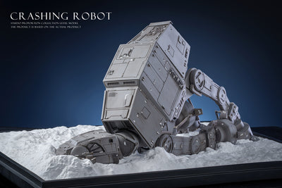 Hoth Crashing Robot (AT-AT) Statue by Force Laboratory