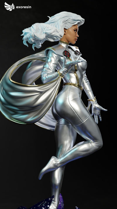 X-Force Storm (Version 2 - Silver) 1/4 Scale Statue by Exorez