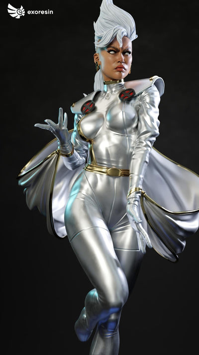 X-Force Storm (Version 2 - Silver) 1/4 Scale Statue by Exorez