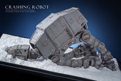 Hoth Crashing Robot (AT-AT) Statue by Force Laboratory