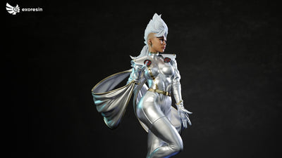 X-Force Storm (Version 2 - Silver) 1/4 Scale Statue by Exorez