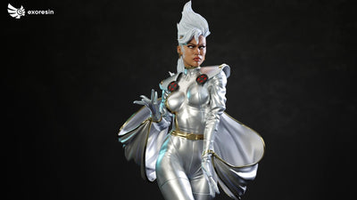X-Force Storm (Version 2 - Silver) 1/4 Scale Statue by Exorez