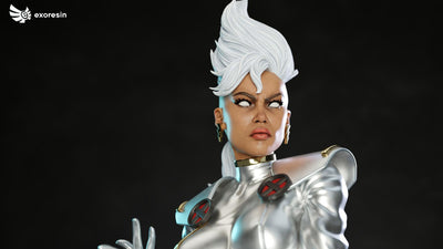 X-Force Storm (Version 2 - Silver) 1/4 Scale Statue by Exorez