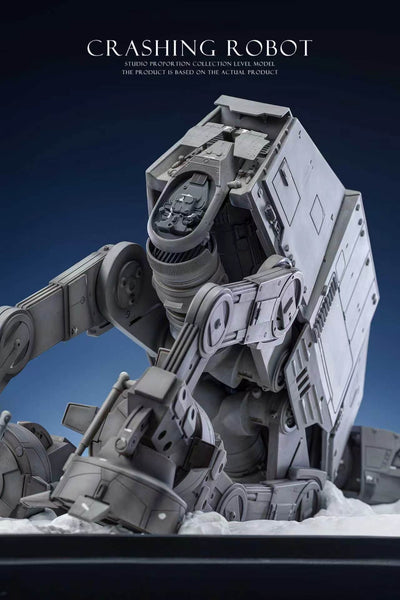 Hoth Crashing Robot (AT-AT) Statue by Force Laboratory