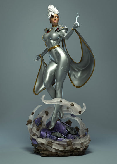 Wind Witch (Silver) 1/4 Scale Statue by AOX