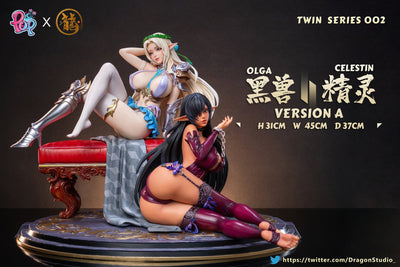 Olga Discordia & Celestine Lucross (Version A EX) 1/4 Scale Statue Set