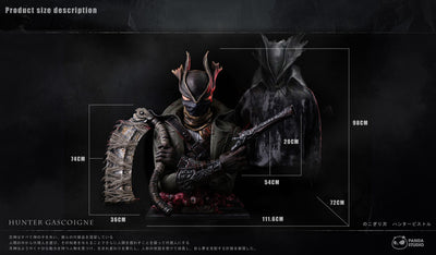 Bloodborne - Hunter (w/ Meat Saw & Hunter Pistol) Life-Size Bust