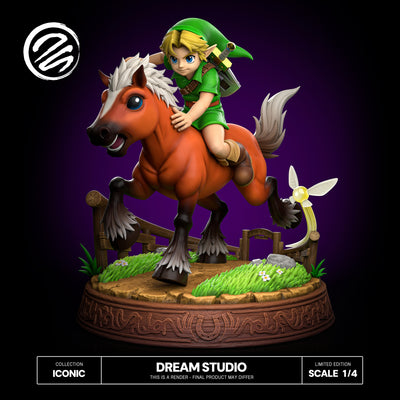 Link and Epona 1/4 Scale Statue by Dream Studio