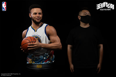 Stephen Curry 1/1 Life-Size Silicone Bust