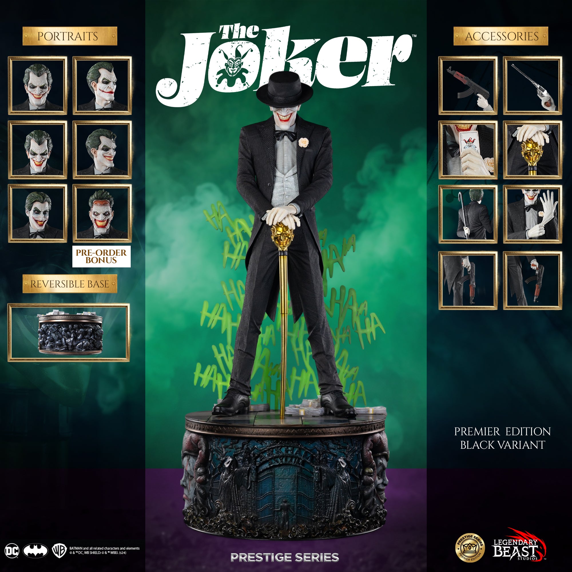 Joker Prestige Series (BLACK Premier Ed.) 1/3 Scale Statue