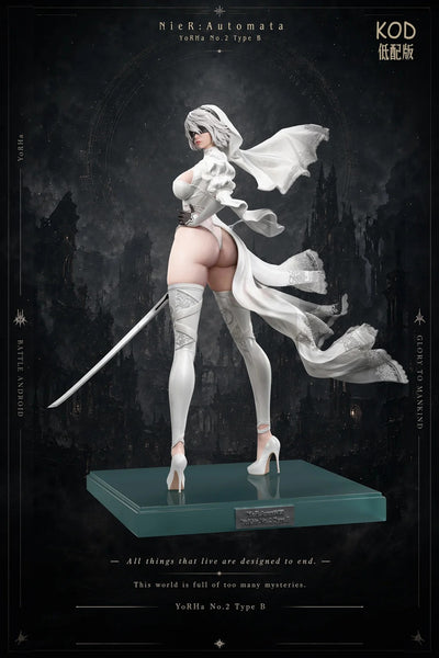 NieR:Automata - 2B Wedding Dress Ver. (White Standard) 1/4 Scale Statue