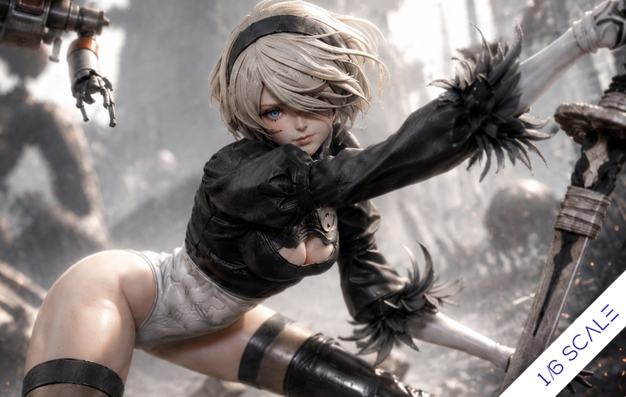 NieR:Automata - 2B Apocalyptic Warrior Maiden 1/6 Scale Statue