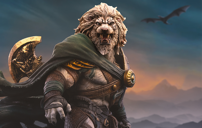 Magic: The Gathering - Ajani Goldmane Art Scale 1/10