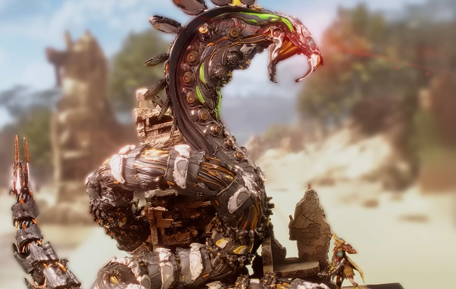 Horizon Forbidden West - Aloy vs. the Slitherfang Diorama