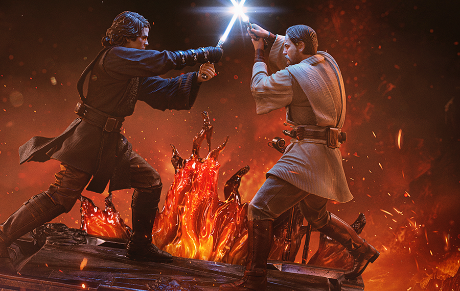 Revenge of the Sith - Anakin vs Obi-Wan DX Art Scale 1/10