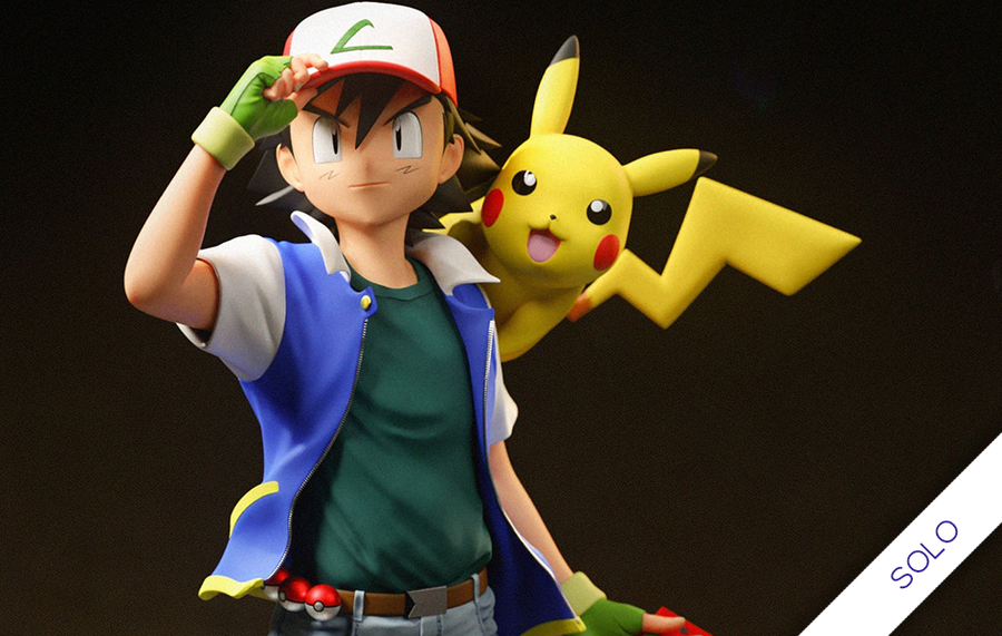 Pokémon - Ash (Solo) Statue by Black Swan Collectibles