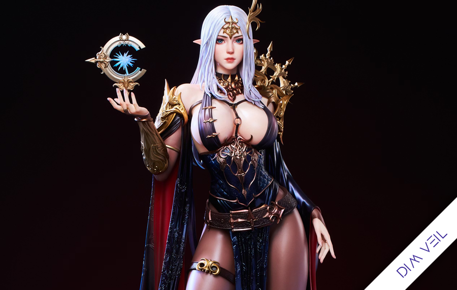 EVO Myth Series - Astral Dark Elf Ayla (Dim Veil Version) 1/4 Scale Statue