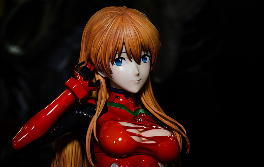 Rebuild of Evangelion - Asuka Shikinami Langley Damaged Plugsuit 1/2 Scale Statue