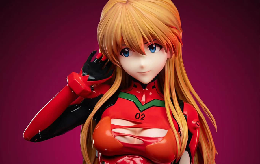 Rebuild of Evangelion - Asuka Shikinami Langley Damaged Plugsuit 1/2 Scale Statue